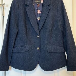 Talbots Blue Blazer Classic Tailored Suit Jacket